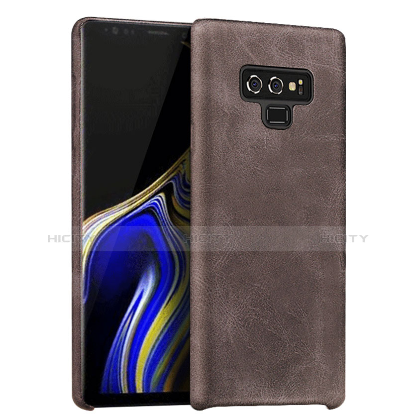 Handyhülle Hülle Luxus Leder Schutzhülle L01 für Samsung Galaxy Note 9 Braun