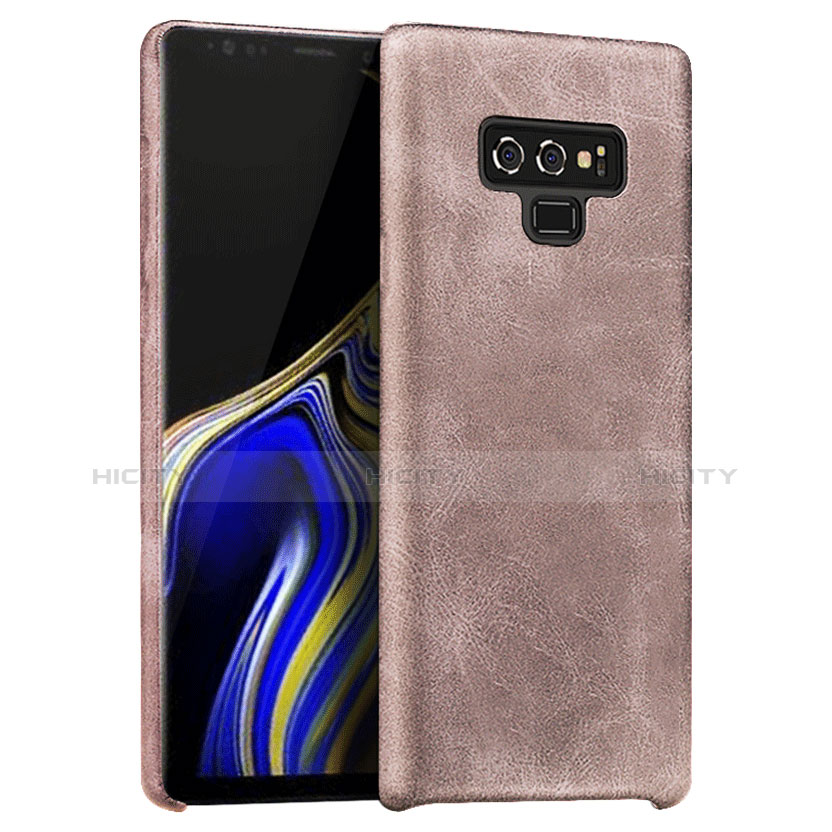 Handyhülle Hülle Luxus Leder Schutzhülle L01 für Samsung Galaxy Note 9 Rosegold