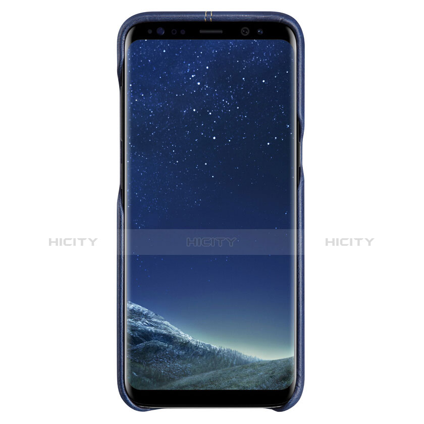 Handyhülle Hülle Luxus Leder Schutzhülle L01 für Samsung Galaxy S8 Plus Blau