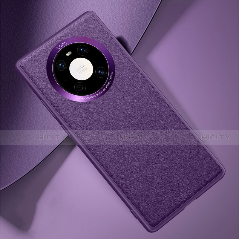 Handyhülle Hülle Luxus Leder Schutzhülle L03 für Huawei Mate 40 Violett