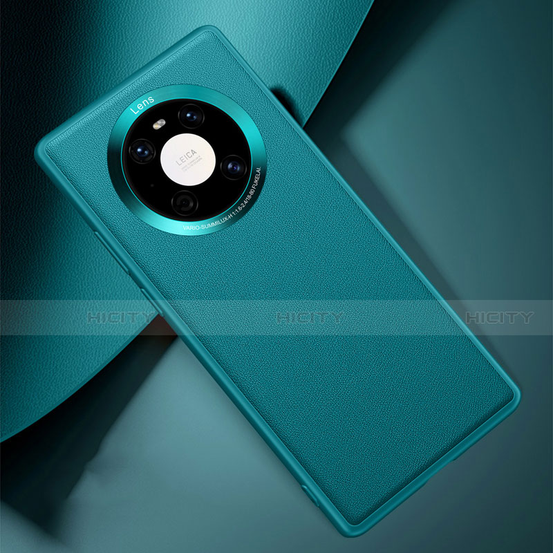 Handyhülle Hülle Luxus Leder Schutzhülle L03 für Huawei Mate 40E 5G Cyan