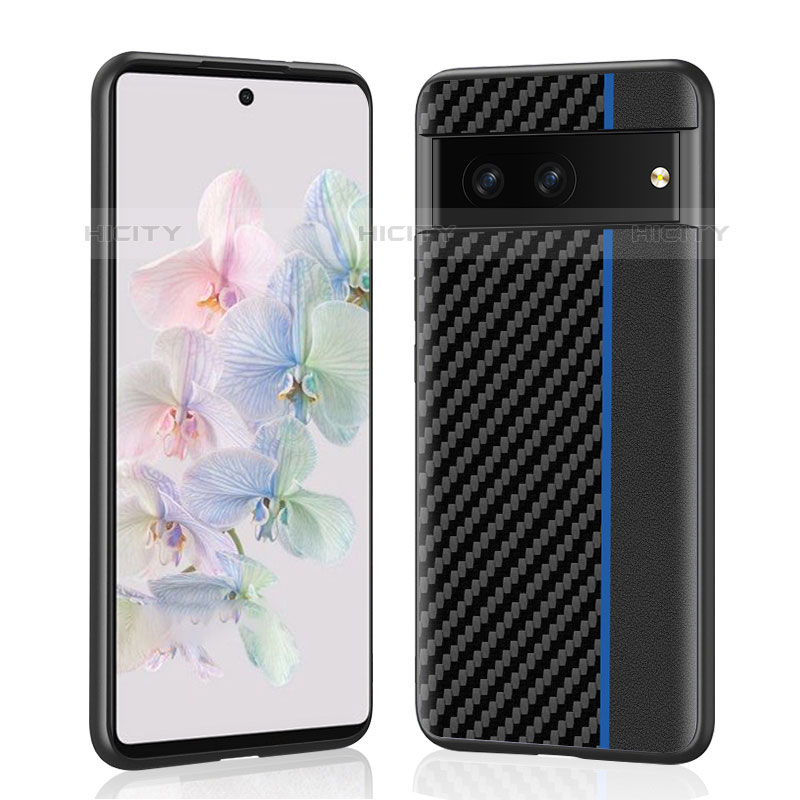 Handyhülle Hülle Luxus Leder Schutzhülle LC1 für Google Pixel 7 5G Blau