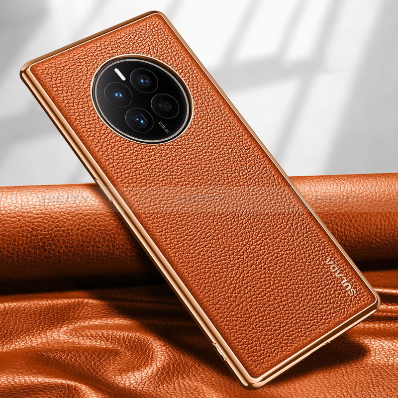 Handyhülle Hülle Luxus Leder Schutzhülle LD1 für Huawei Mate 50 Orange Plus