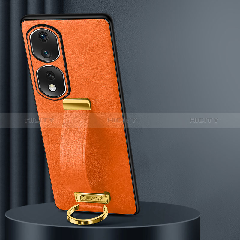 Handyhülle Hülle Luxus Leder Schutzhülle LD2 für Huawei Honor 80 Pro Flat 5G Orange