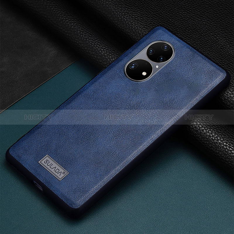 Handyhülle Hülle Luxus Leder Schutzhülle LD2 für Huawei P50 Blau