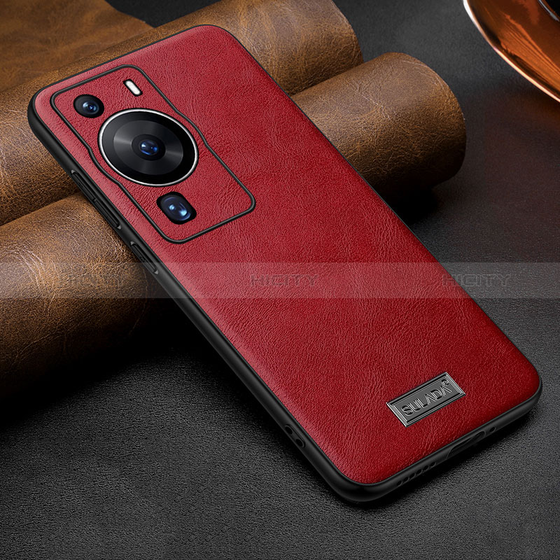 Handyhülle Hülle Luxus Leder Schutzhülle LD2 für Huawei P60 Pro Rot