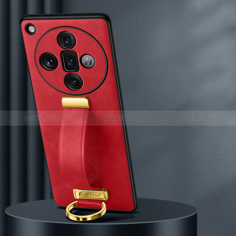 Handyhülle Hülle Luxus Leder Schutzhülle LD2 für Oppo Find X7 Ultra 5G Rot