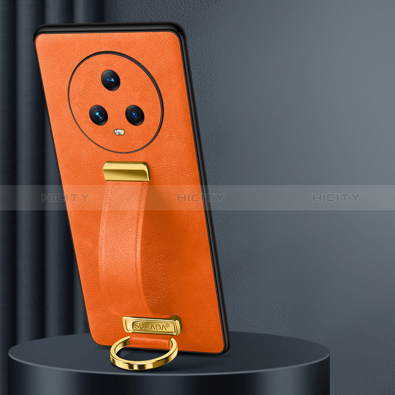 Handyhülle Hülle Luxus Leder Schutzhülle LD3 für Huawei Honor Magic5 5G Orange