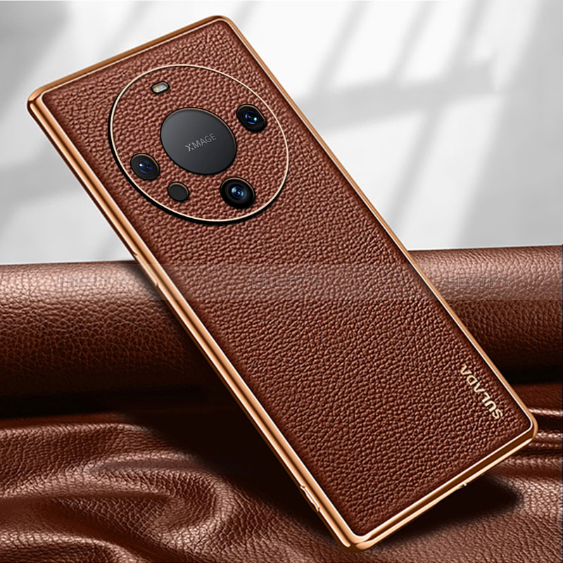 Handyhülle Hülle Luxus Leder Schutzhülle LD3 für Huawei Mate 60 Pro+ Plus Braun