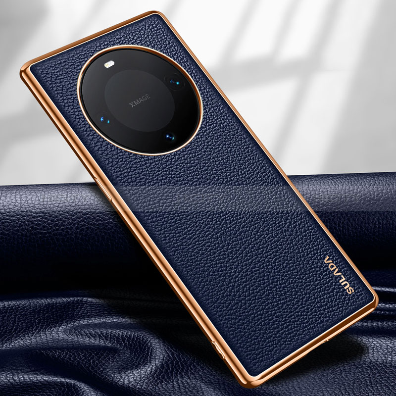 Handyhülle Hülle Luxus Leder Schutzhülle LD4 für Huawei Mate 60 Pro Blau