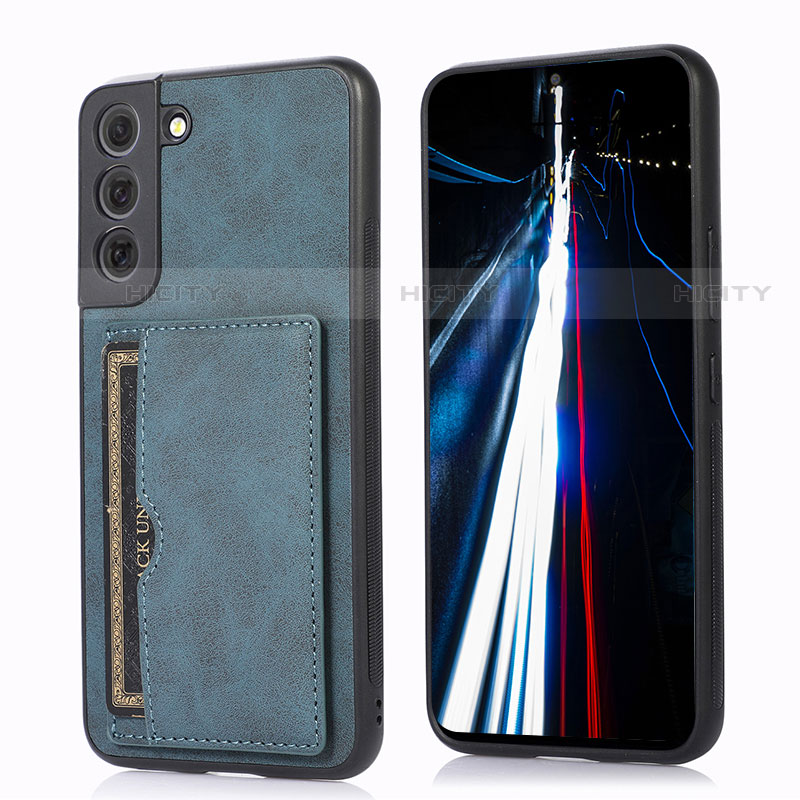 Handyhülle Hülle Luxus Leder Schutzhülle M03T für Samsung Galaxy S23 5G Blau