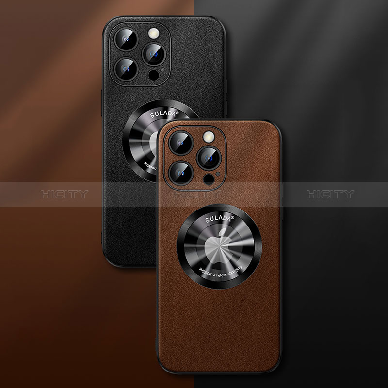 Handyhülle Hülle Luxus Leder Schutzhülle mit Mag-Safe Magnetic Magnetisch LD2 für Apple iPhone 14 Pro Max