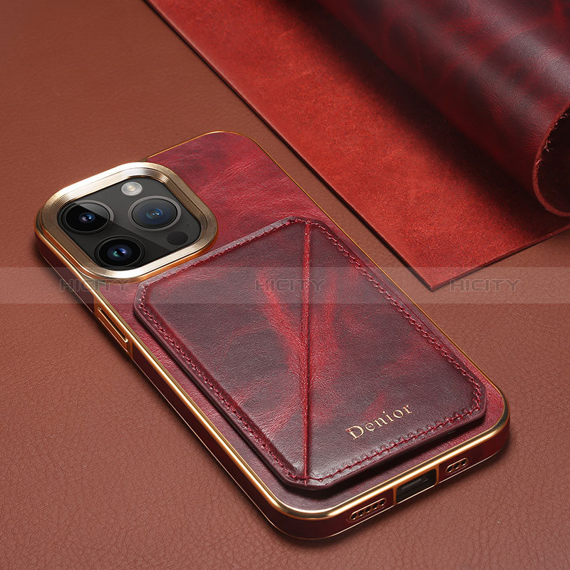 Handyhülle Hülle Luxus Leder Schutzhülle MT1 für Apple iPhone 14 Pro Rot Plus