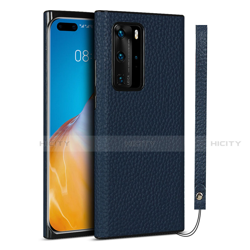 Handyhülle Hülle Luxus Leder Schutzhülle N02 für Huawei P40 Pro Blau