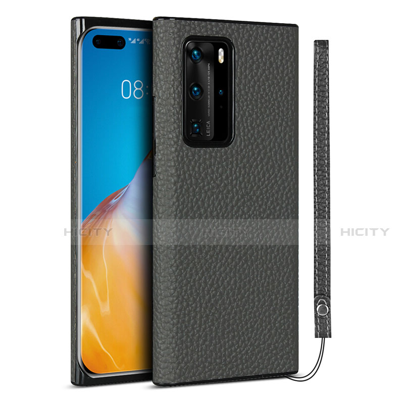 Handyhülle Hülle Luxus Leder Schutzhülle N02 für Huawei P40 Pro Grau