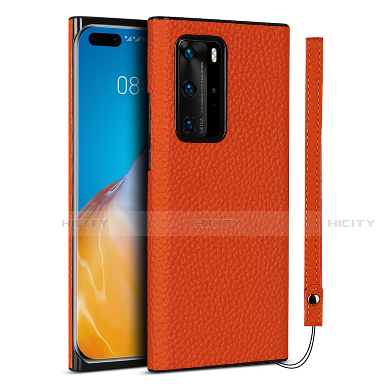 Handyhülle Hülle Luxus Leder Schutzhülle N02 für Huawei P40 Pro Orange