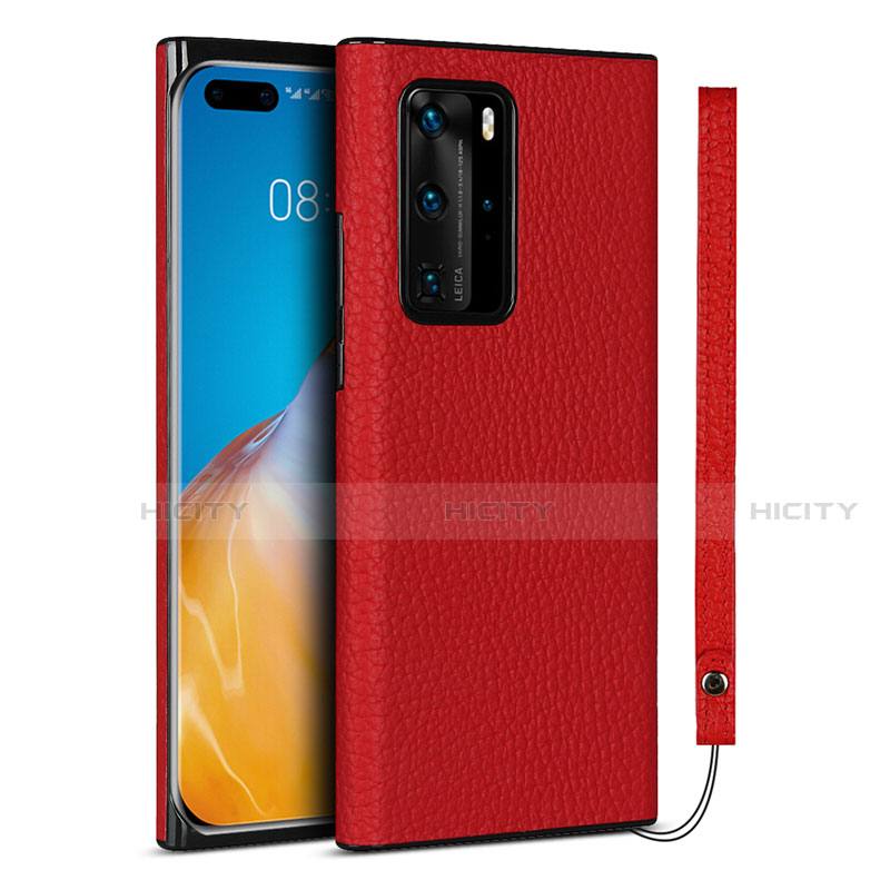 Handyhülle Hülle Luxus Leder Schutzhülle N02 für Huawei P40 Pro Rot