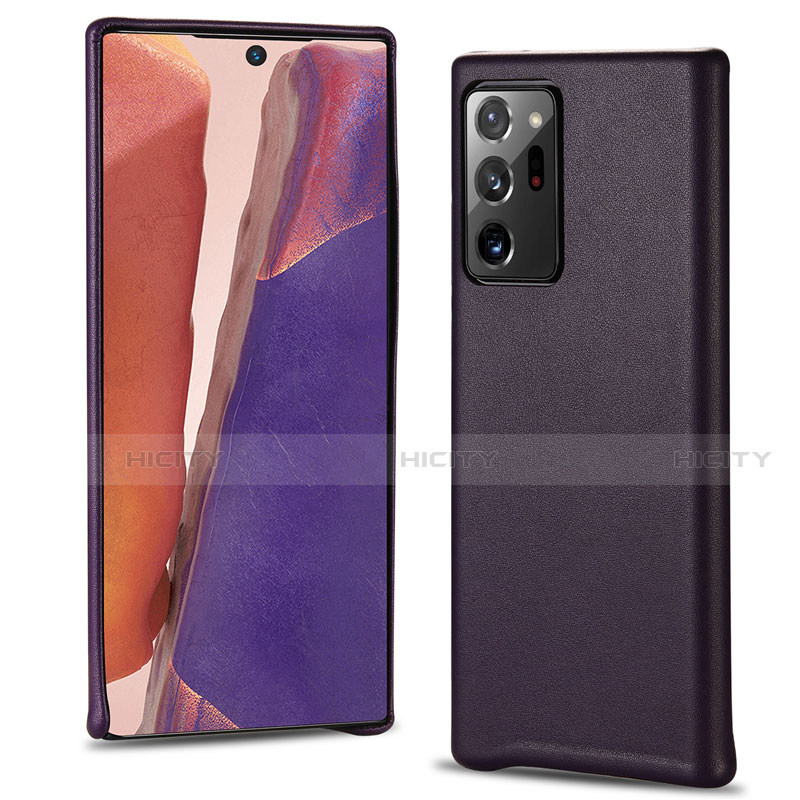 Handyhülle Hülle Luxus Leder Schutzhülle N02 für Samsung Galaxy Note 20 Ultra 5G Violett