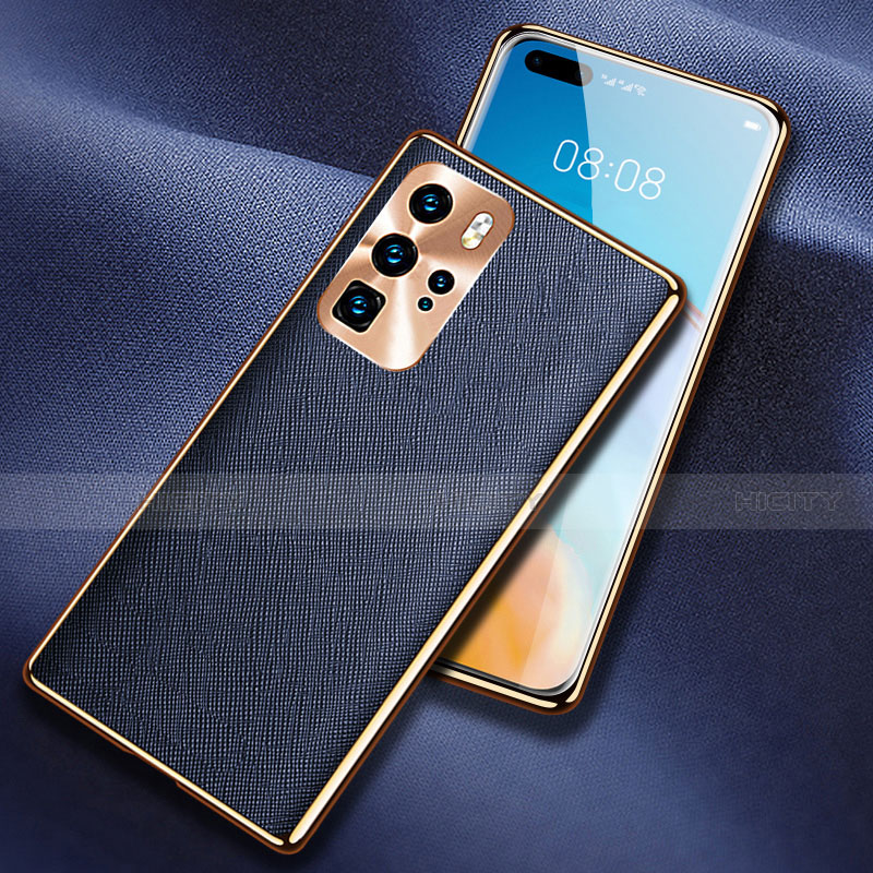 Handyhülle Hülle Luxus Leder Schutzhülle N03 für Huawei P40 Pro Blau Plus