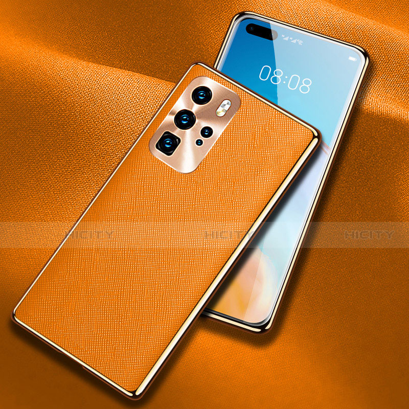 Handyhülle Hülle Luxus Leder Schutzhülle N03 für Huawei P40 Pro Orange