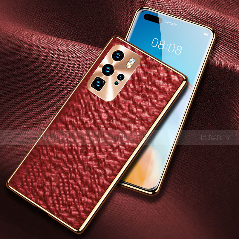 Handyhülle Hülle Luxus Leder Schutzhülle N03 für Huawei P40 Pro Rot