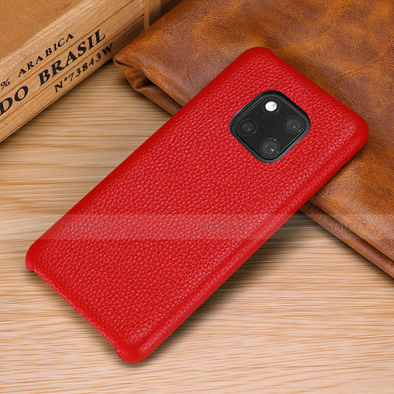 Handyhülle Hülle Luxus Leder Schutzhülle P01 für Huawei Mate 20 Pro Rot