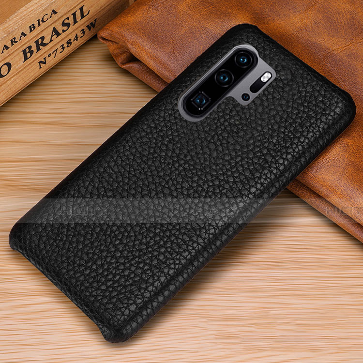 Handyhülle Hülle Luxus Leder Schutzhülle P01 für Huawei P30 Pro New Edition Schwarz Plus