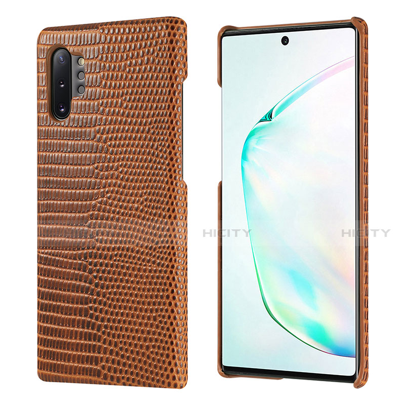 Handyhülle Hülle Luxus Leder Schutzhülle P02 für Samsung Galaxy Note 10 Plus groß