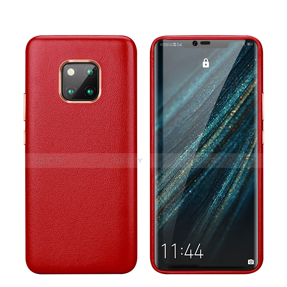 Handyhülle Hülle Luxus Leder Schutzhülle P03 für Huawei Mate 20 Pro Rot