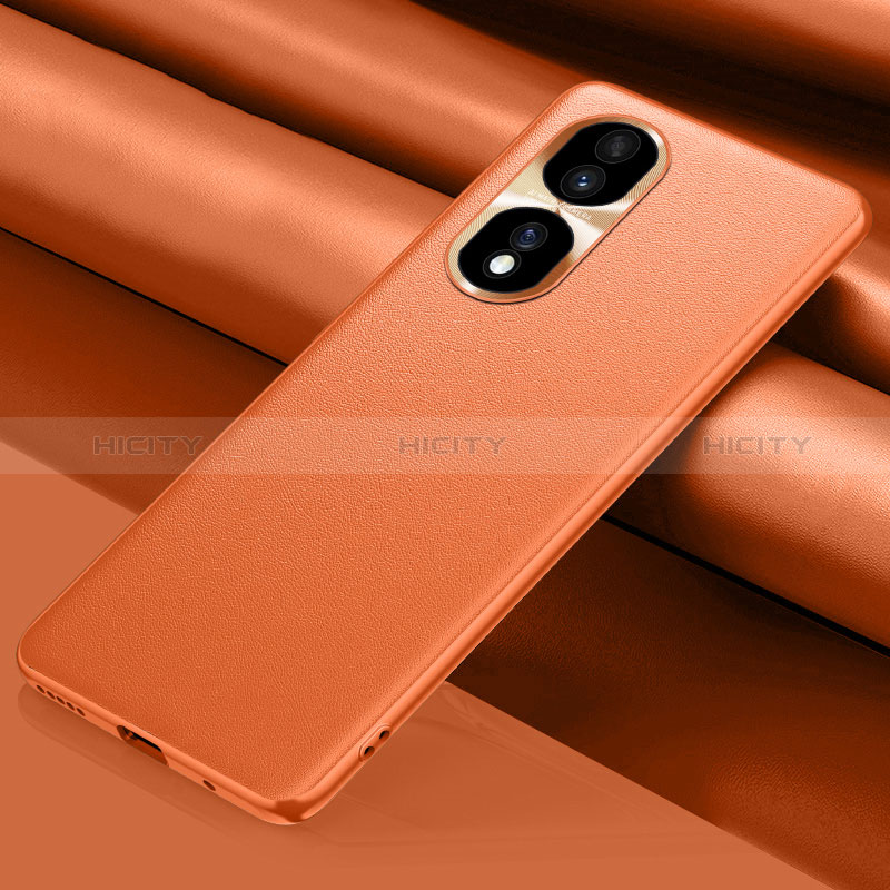 Handyhülle Hülle Luxus Leder Schutzhülle QK1 für Huawei Honor 80 Pro Flat 5G Orange