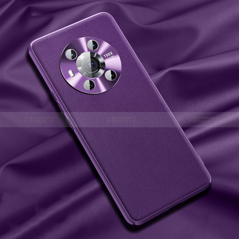 Handyhülle Hülle Luxus Leder Schutzhülle QK1 für Huawei Honor Magic3 5G Violett