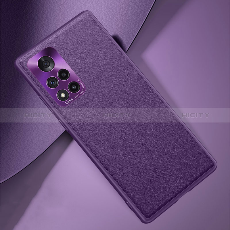 Handyhülle Hülle Luxus Leder Schutzhülle QK1 für Huawei Honor V40 5G Violett Plus