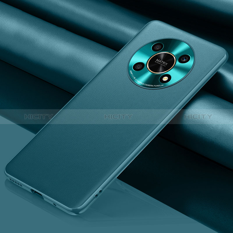 Handyhülle Hülle Luxus Leder Schutzhülle QK1 für Huawei Honor X9 5G Cyan