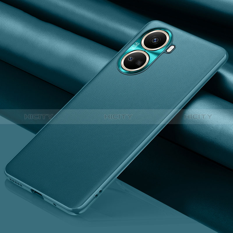 Handyhülle Hülle Luxus Leder Schutzhülle QK1 für Huawei Nova 10 SE Cyan