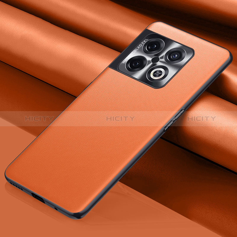 Handyhülle Hülle Luxus Leder Schutzhülle QK1 für OnePlus 10 Pro 5G Orange