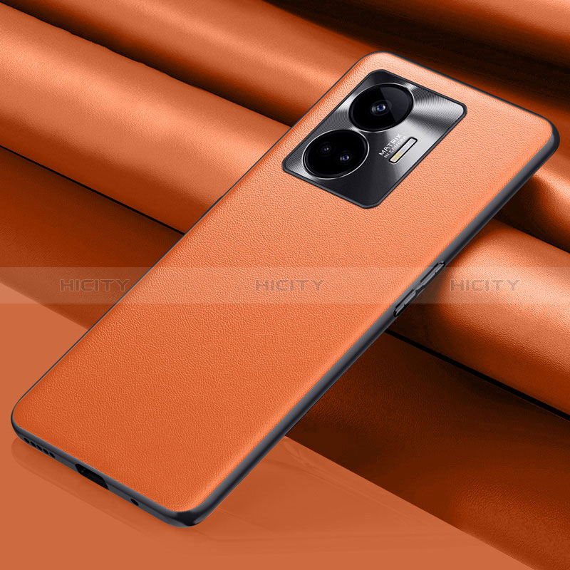 Handyhülle Hülle Luxus Leder Schutzhülle QK1 für Realme GT Neo5 240W 5G Orange