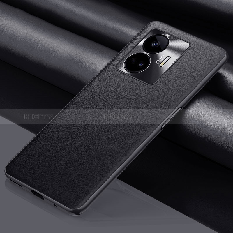 Handyhülle Hülle Luxus Leder Schutzhülle QK1 für Realme GT Neo5 5G Schwarz