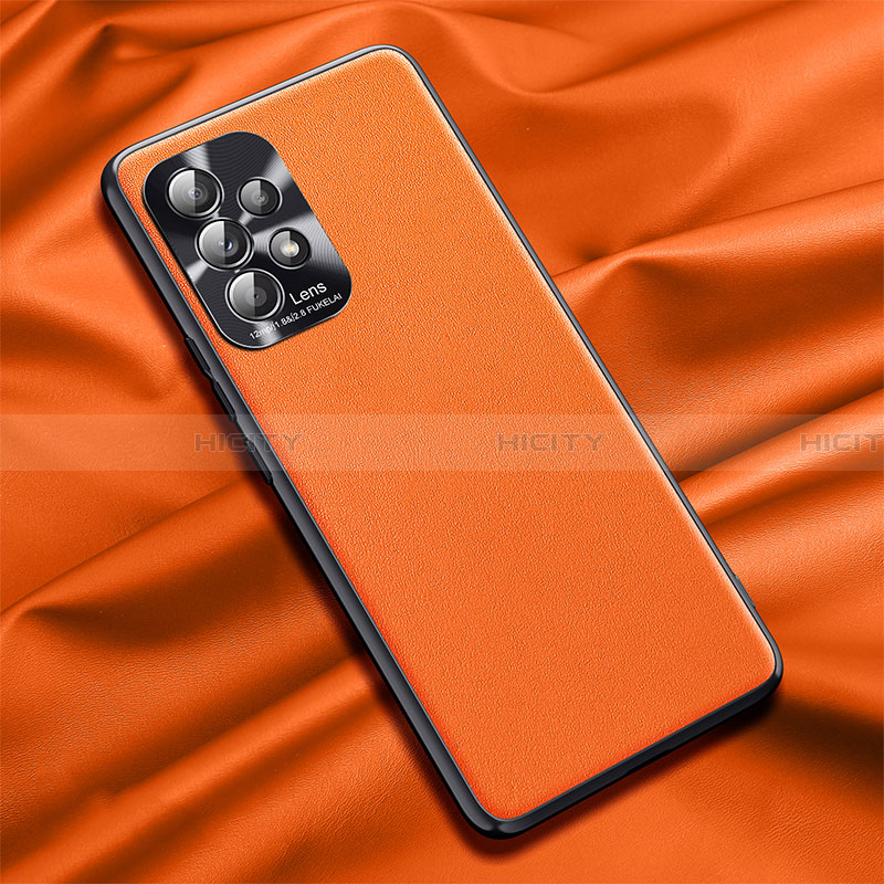 Handyhülle Hülle Luxus Leder Schutzhülle QK1 für Samsung Galaxy A32 4G Orange