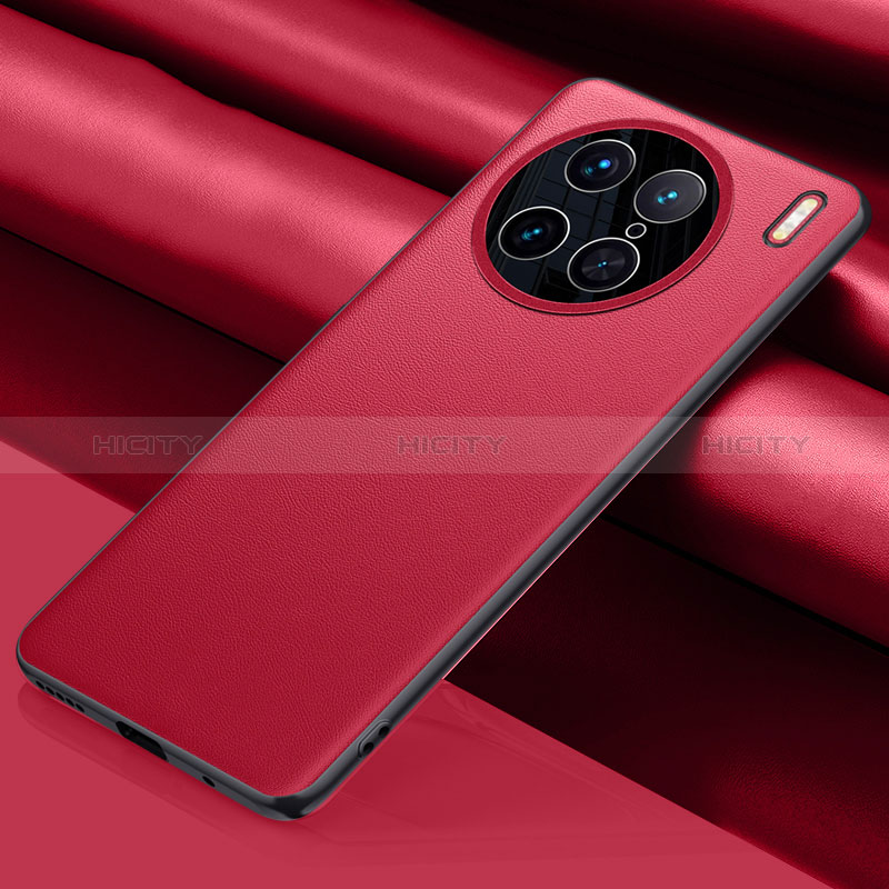 Handyhülle Hülle Luxus Leder Schutzhülle QK1 für Vivo X90 Pro 5G Rot