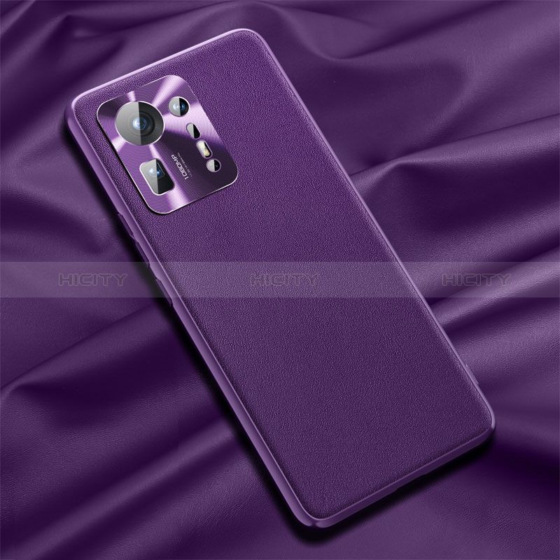 Handyhülle Hülle Luxus Leder Schutzhülle QK1 für Xiaomi Mi Mix 4 5G Violett