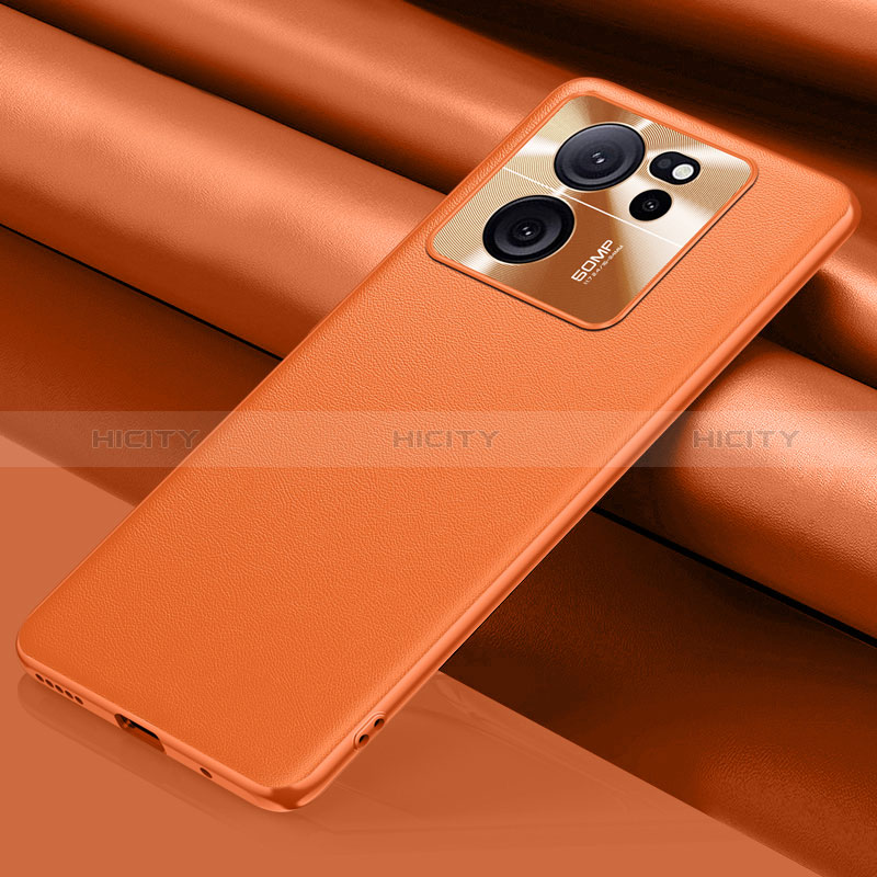 Handyhülle Hülle Luxus Leder Schutzhülle QK1 für Xiaomi Redmi K60 Ultra 5G Orange