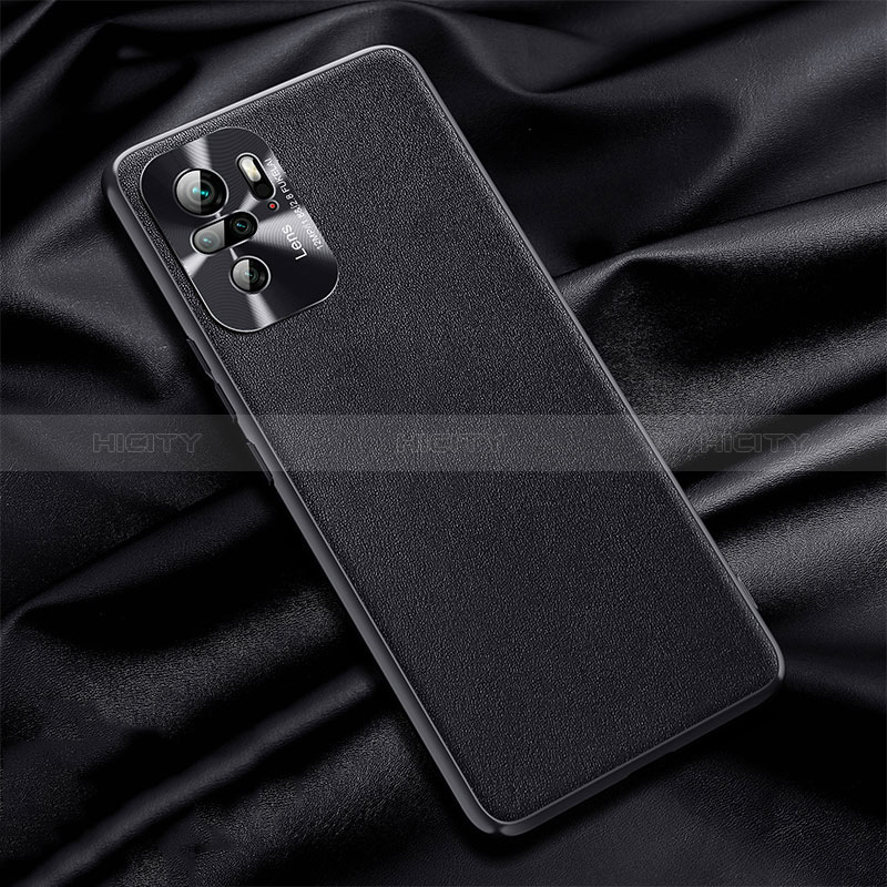 Handyhülle Hülle Luxus Leder Schutzhülle QK1 für Xiaomi Redmi Note 10 4G Schwarz