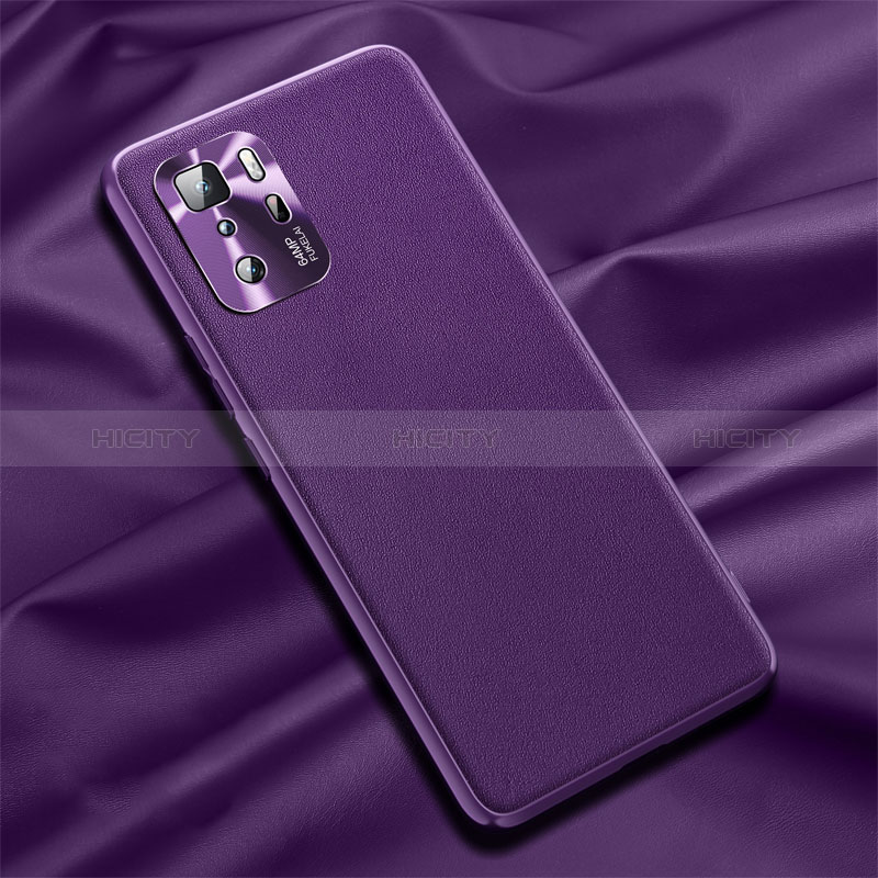 Handyhülle Hülle Luxus Leder Schutzhülle QK1 für Xiaomi Redmi Note 10 Pro 5G Violett