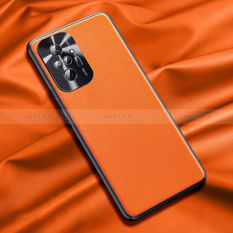 Handyhülle Hülle Luxus Leder Schutzhülle QK1 für Xiaomi Redmi Note 10 Pro Max Orange Plus