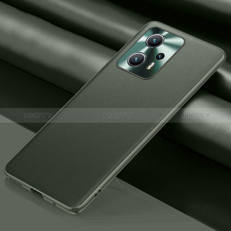 Handyhülle Hülle Luxus Leder Schutzhülle QK1 für Xiaomi Redmi Note 11T Pro+ Plus 5G Armee-Grün
