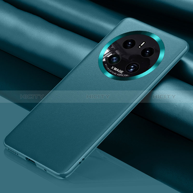 Handyhülle Hülle Luxus Leder Schutzhülle QK2 für Huawei Mate 50 Cyan Plus