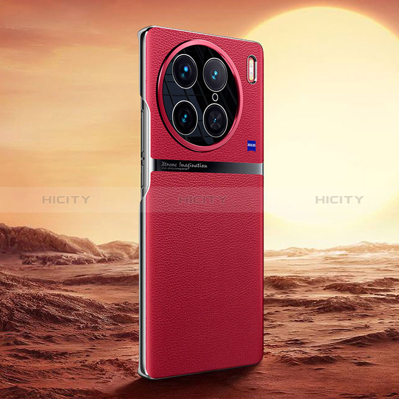 Handyhülle Hülle Luxus Leder Schutzhülle QK2 für Vivo X90 Pro 5G Rot