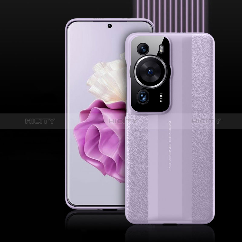 Handyhülle Hülle Luxus Leder Schutzhülle QK5 für Huawei P60 Violett