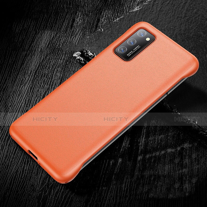 Handyhülle Hülle Luxus Leder Schutzhülle R01 für Huawei Honor V30 Pro 5G Orange