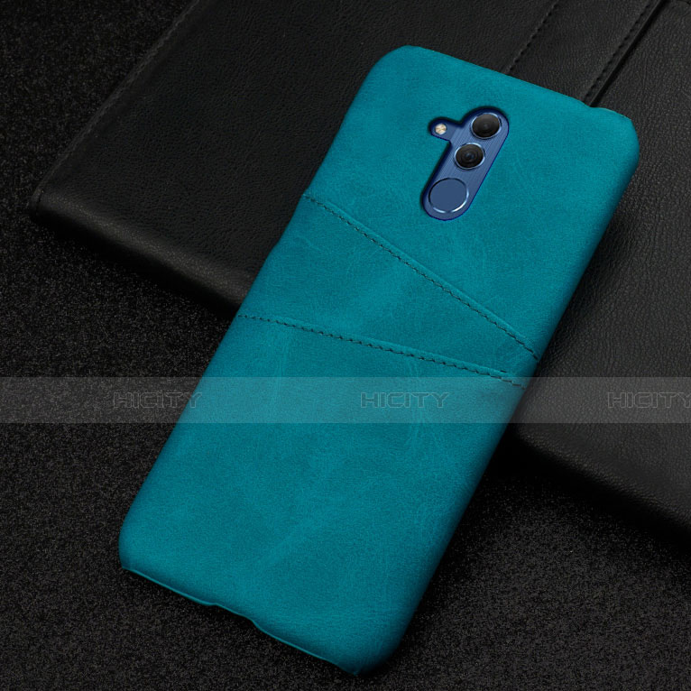 Handyhülle Hülle Luxus Leder Schutzhülle R01 für Huawei Mate 20 Lite Cyan